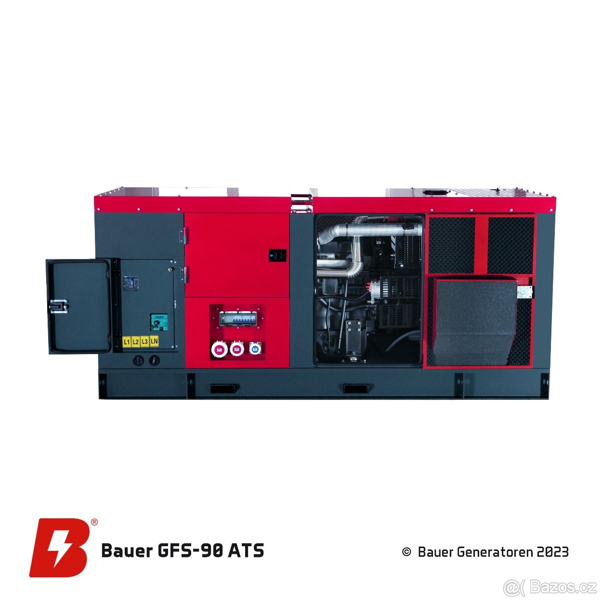 Nouzový generátor 90 kW Bauer GFS-90 ATS — průmyslový - 5