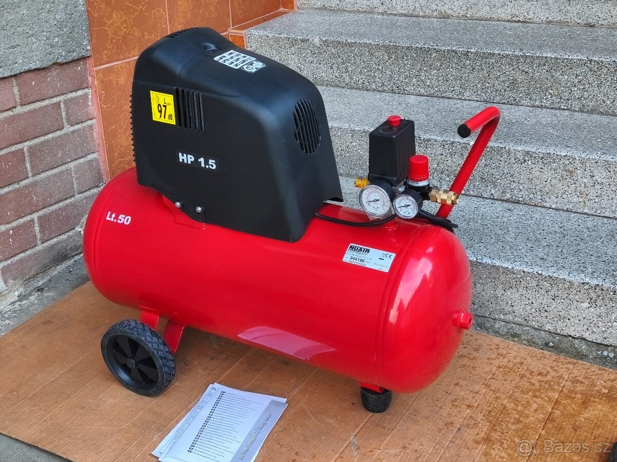 Prodám NEPOUŽITÝ Bezolejový kompresor NUAIR -50 LITRŮ. - 5