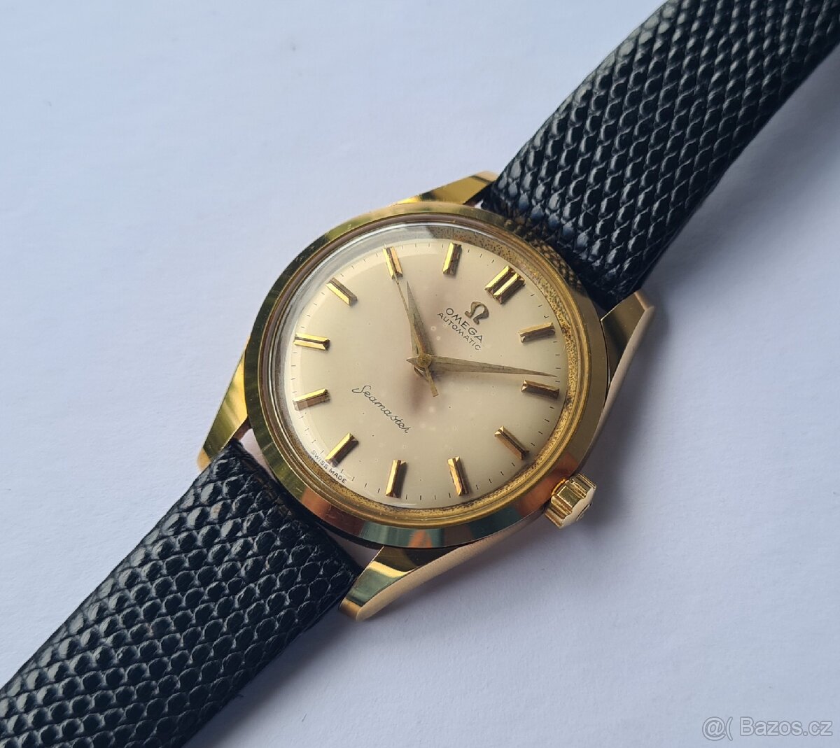 Zlaté náramkové hodinky Omega Seamaster Automatic 18K - 5