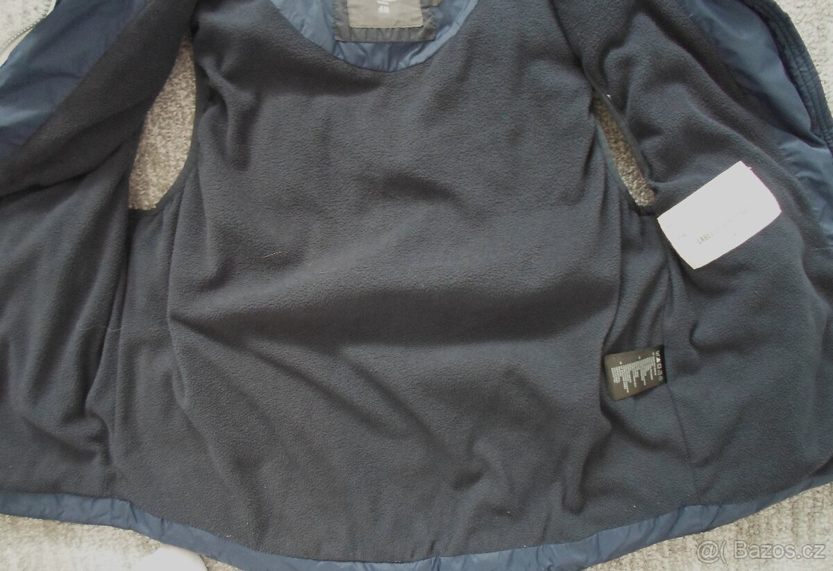 Modrá zateplená vesta vestička H&M - 146, 152 - 5