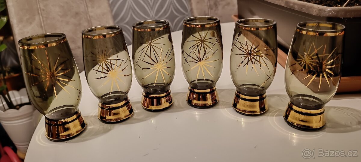 Nádherné skleničky , novoborske sklo - 5