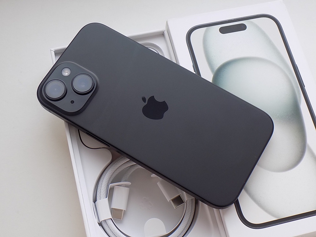  APPLE iPhone 15 128GB Black - ZÁRUKA - TOP STAV - 5