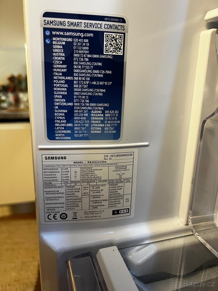 Lednice Samsung RB30J3215SA - 5