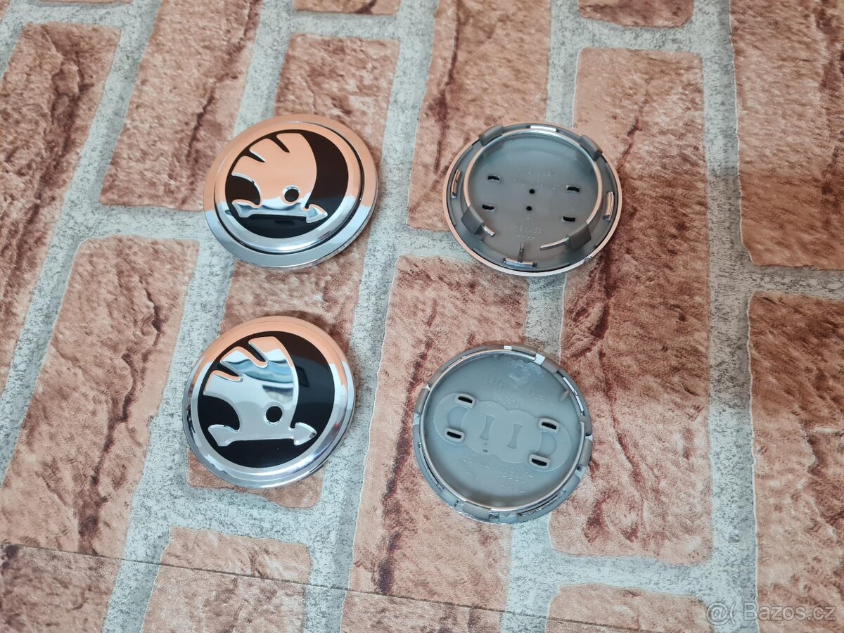 Stredové krytky - pukličky kolies ŠKODA / VRS - 5