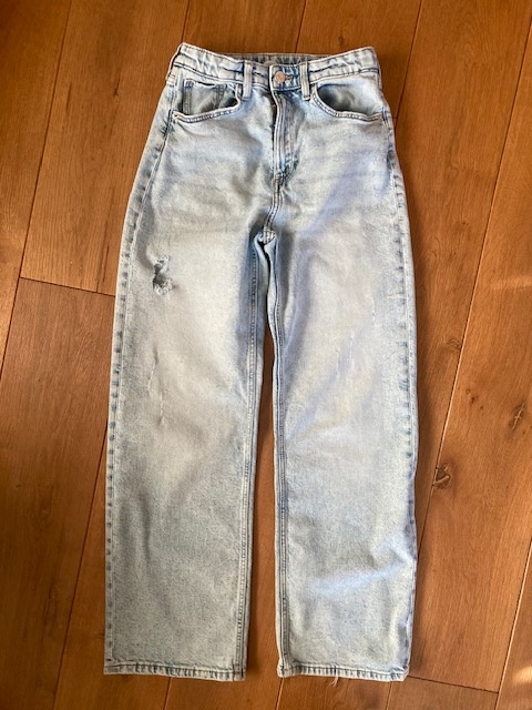 dvoje dívčí džíny 152-158 H&M+Lindex, tričko BERSHKA zdarma - 5