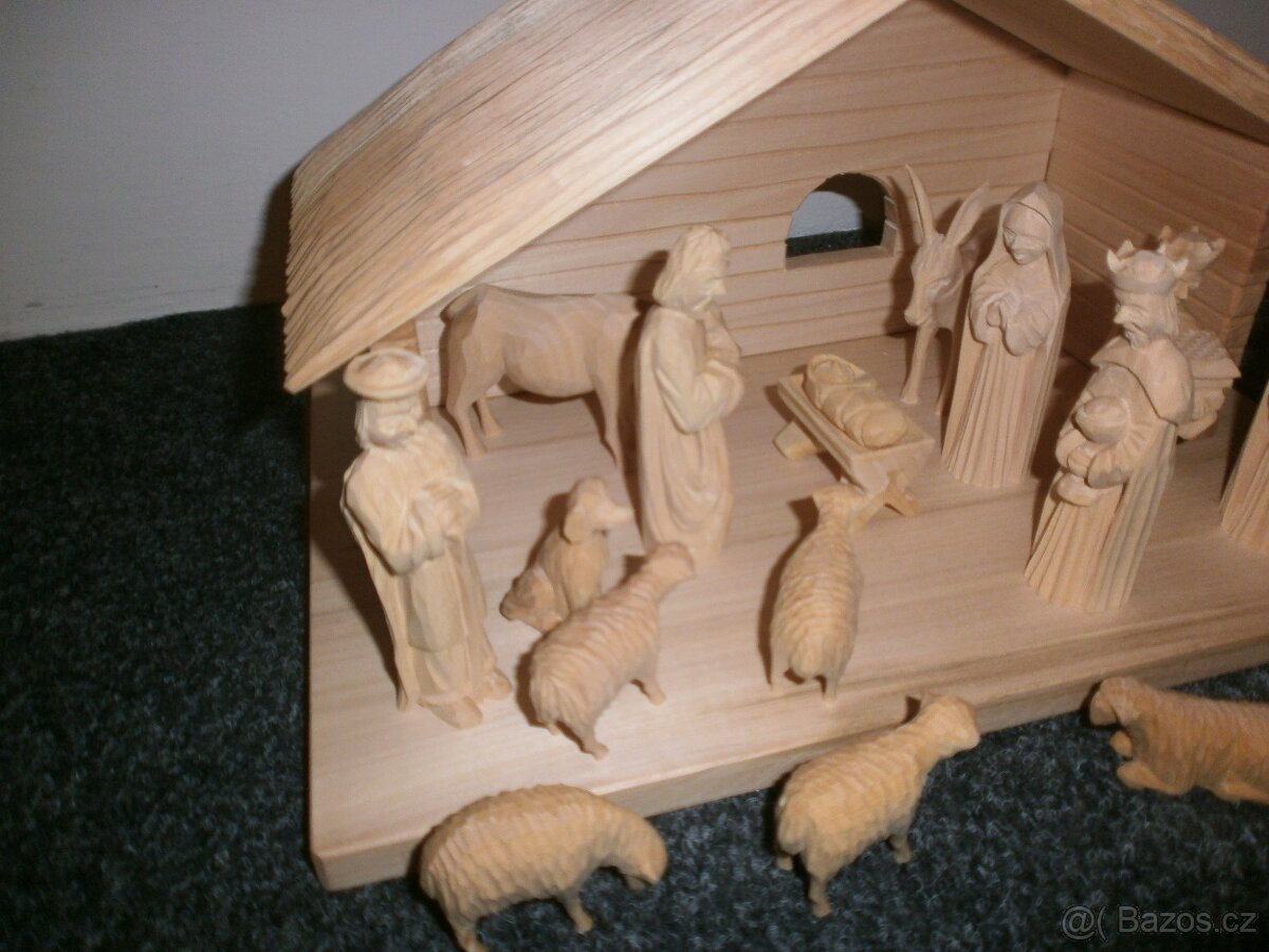 krásný betlém ze dřeva 14a3 - 5