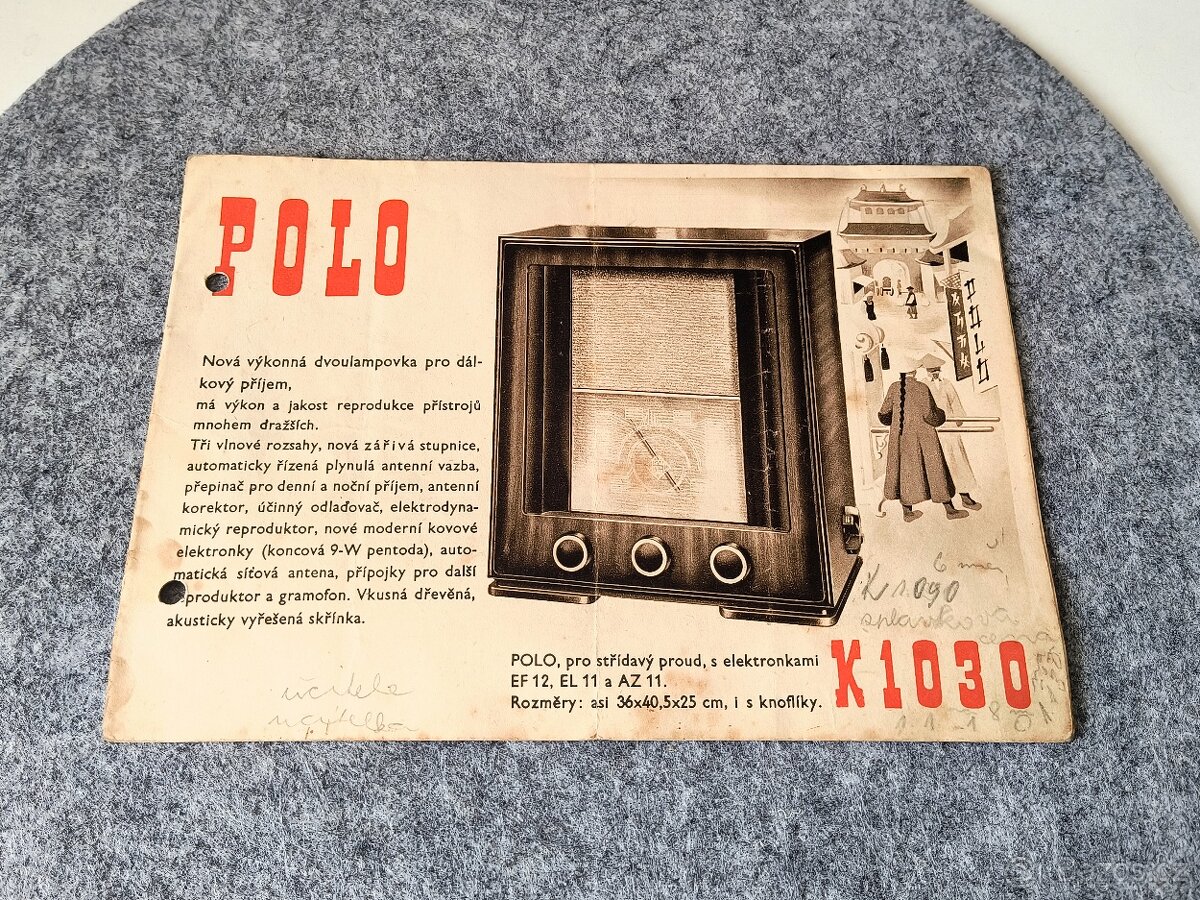 Starožitné prospekty a návody k rádiím - 5