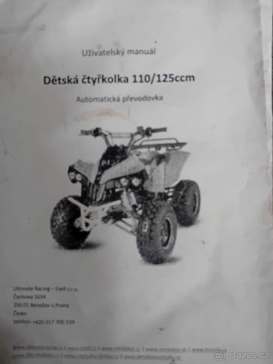 Dětská čtyřkolka 125