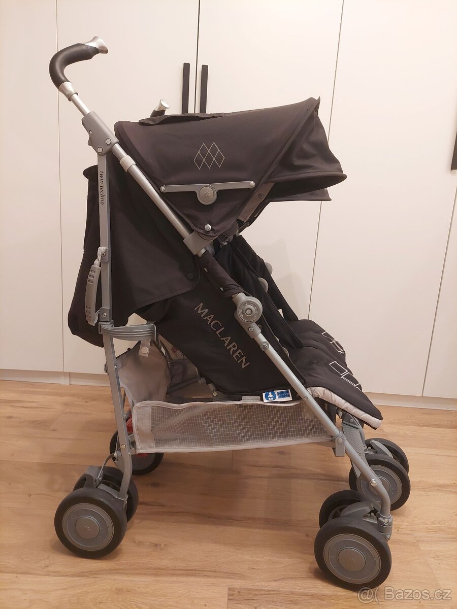 Kočárek golfky pro dvojčata Maclaren Twin Techno - 5