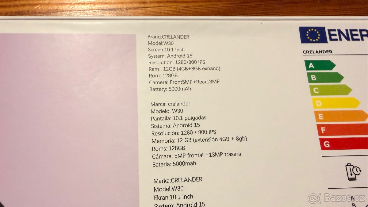 🟢 NOVÝ TABLET CRELANDER W30 – KOMPLETNÍ BALENÍ 🟢 - 5