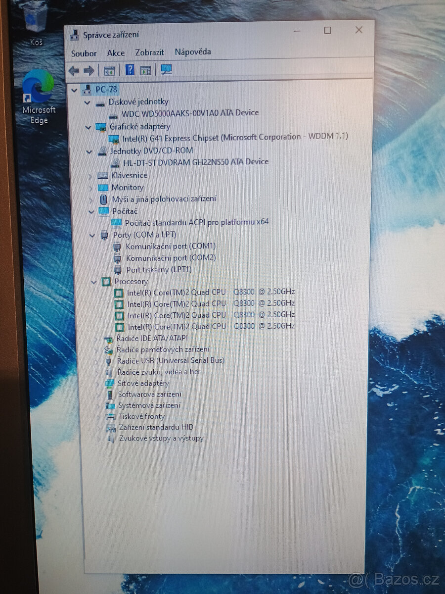 PC#78 - MB, CPU, DDR2, HDD, DVD, Quad core - funkční počítač - 5