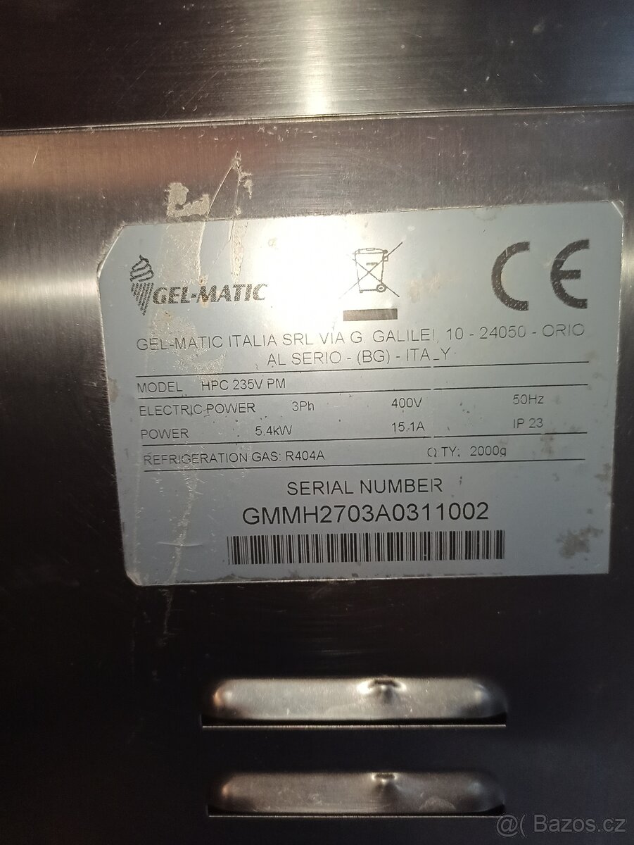 Zmrzlinovy stroj Gel-matic HPC 235V PM - 5