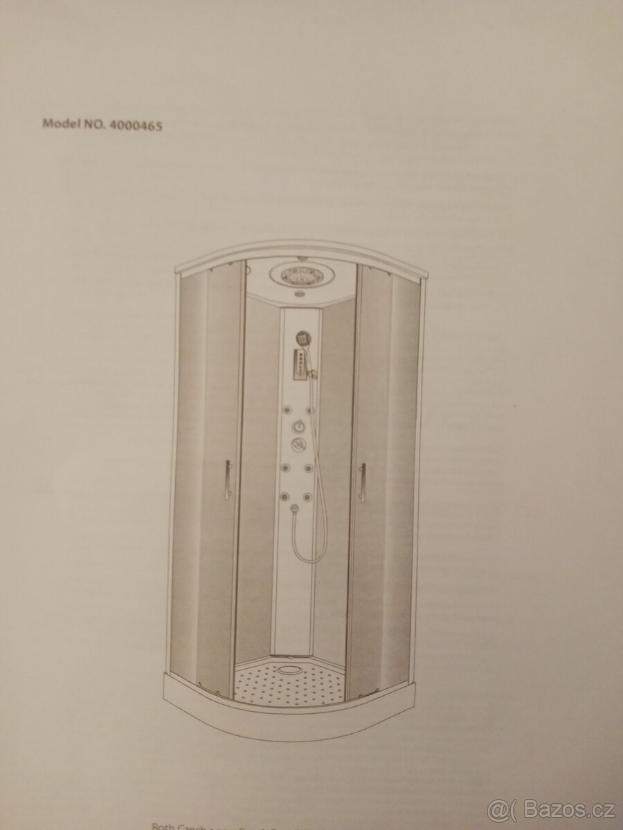 Sprchový box hydromasážní 90x90 - 5