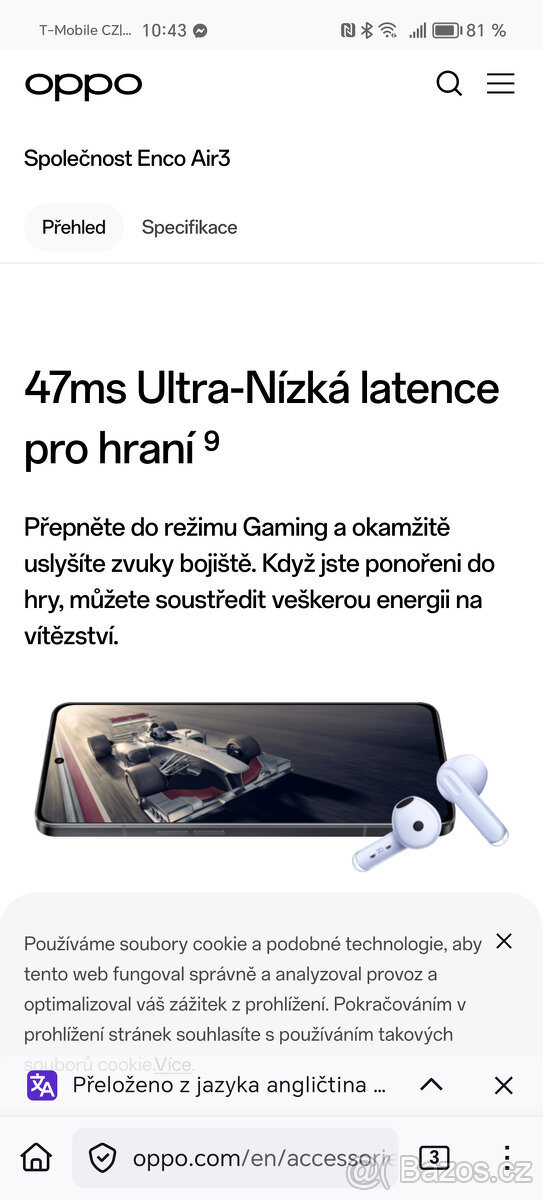 Oppo Enco Air 3,sluchátka - 5