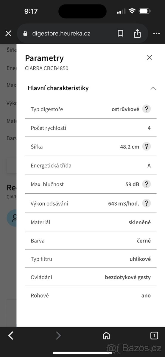 Nová digestoř Ciarra - 5