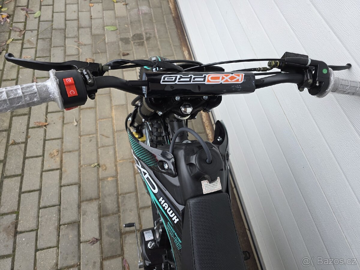 dirtbike pitbike 125ccm KXD 607 HAWK 17/14 - zelená - 5