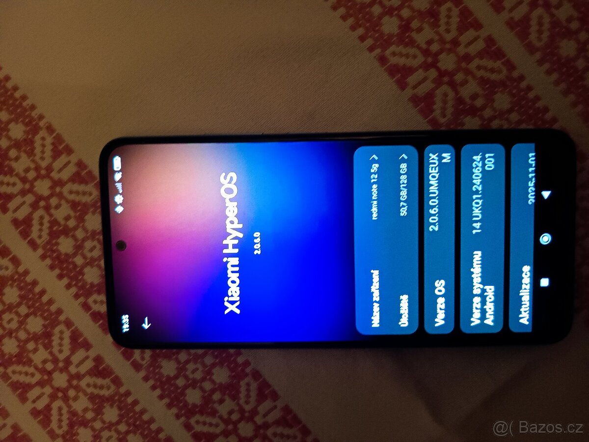 Xiaomi redmi note 12 5G 4/128 gb světle modrá - 5