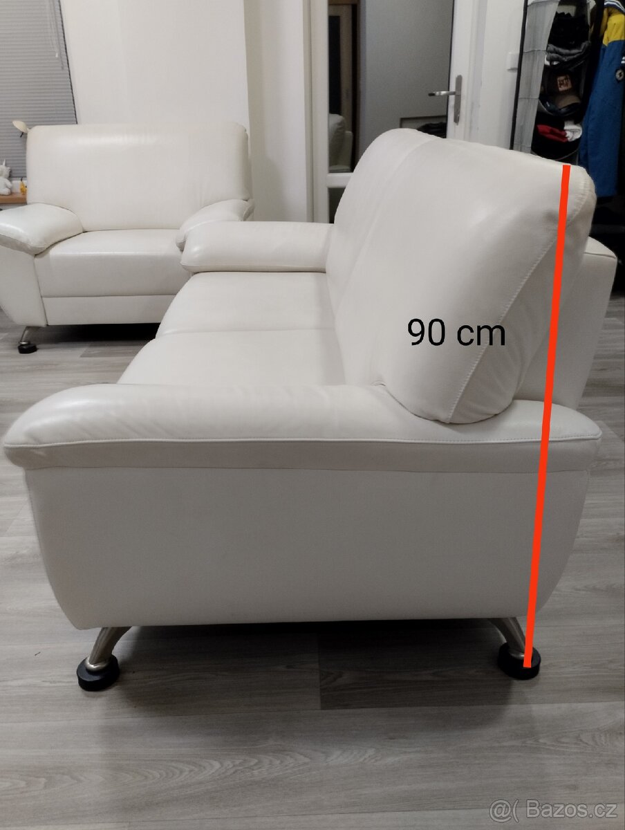 Retro kožená sedací souprava - 5