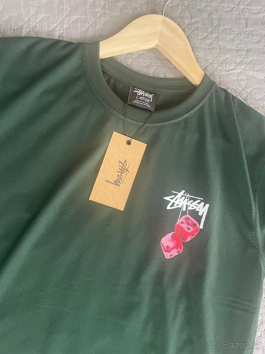 Zelené tričko Stussy - 5