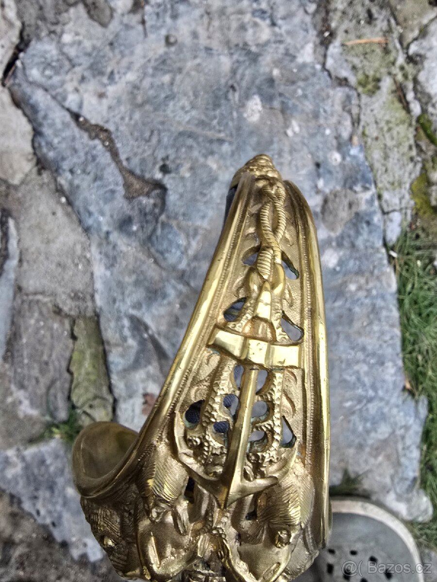 VZÁCNÁ STARÁ NÁMOŘNÍ ŠAVLE RAKOUSKO UHERSKO VZOR 1850 - 5