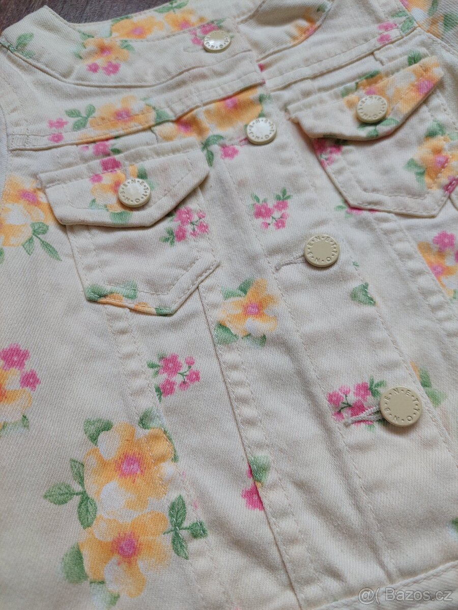 Benetton dívčí riflová bundička, vel. 82 - 5