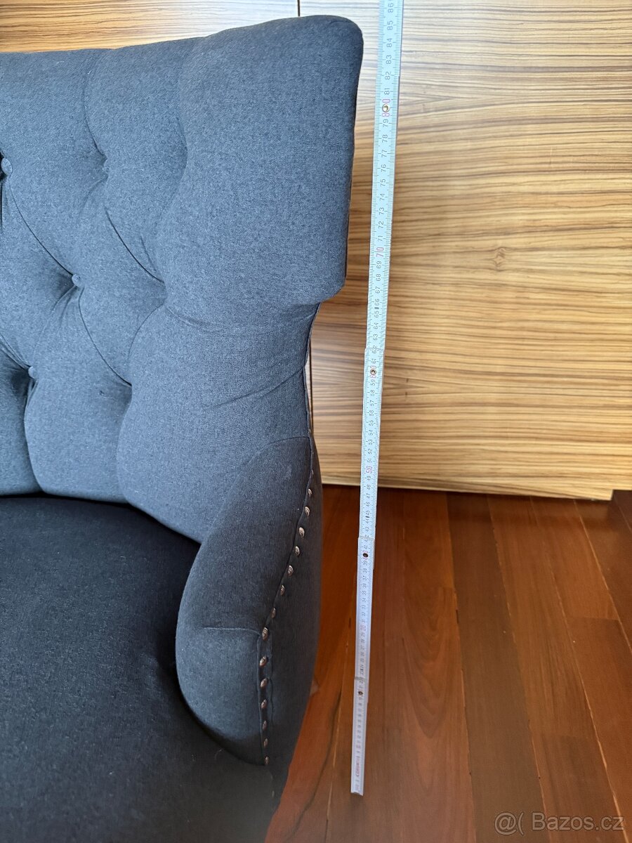 Designové šedé křeslá - 5