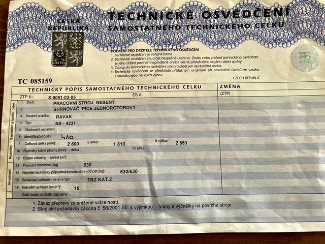 Shrnovač sena Rožmitál - 5
