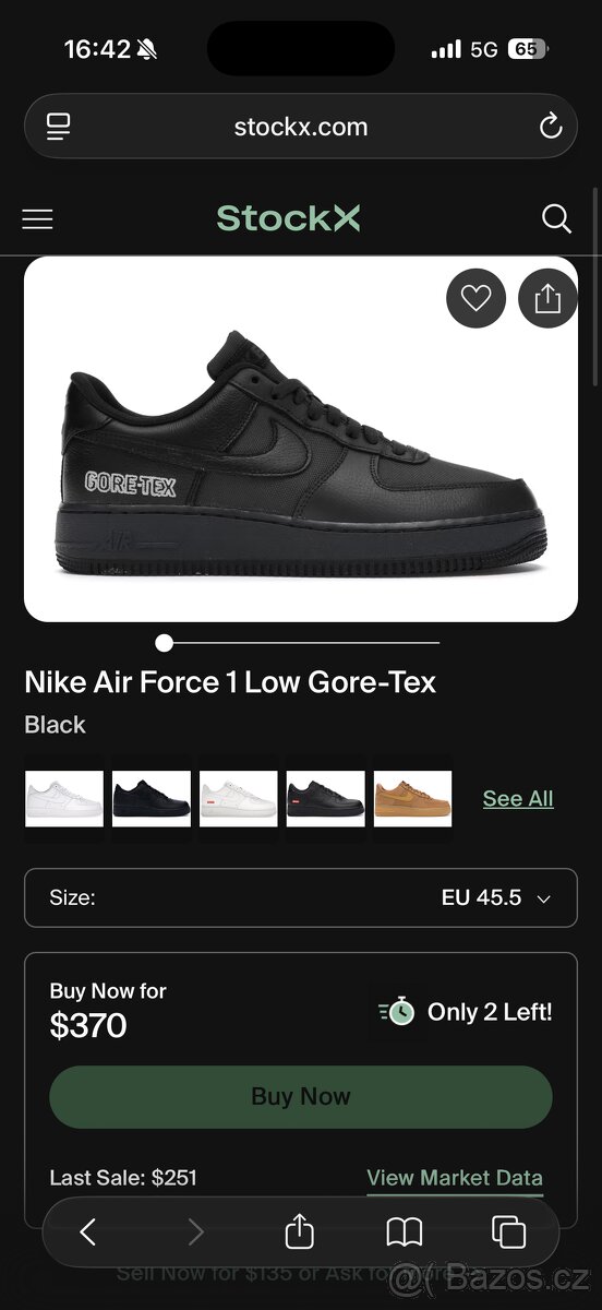 Nike Air Force 1 GTX Gore-Tex - Vel. 45,5 (US 11,5) - 5