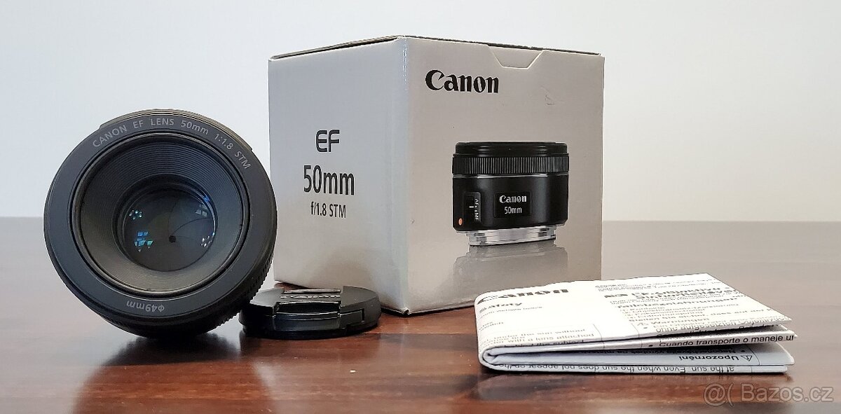 Objektiv Canon EF 50 mm f /1.8 STM - kompletní balení - 5