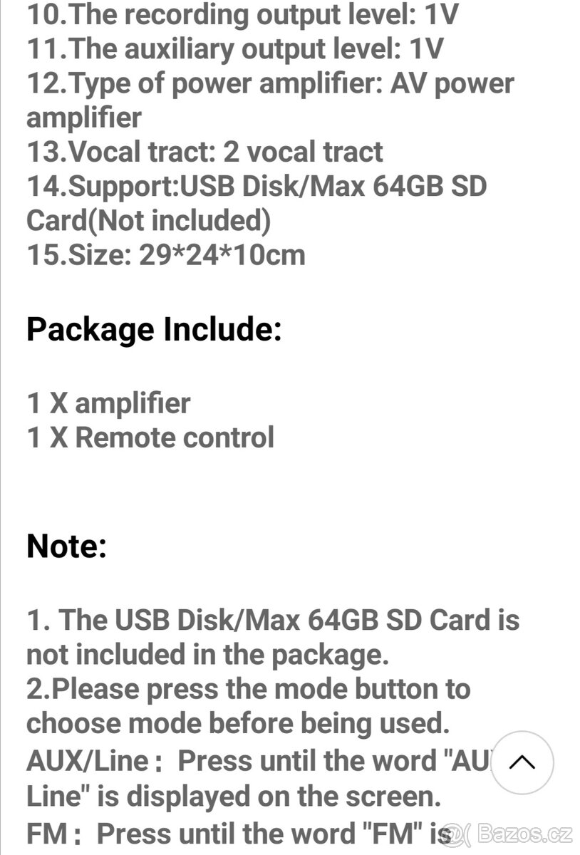 PROFI HIFI ZESILOVAČ 2x1000 W S MIX, EKVALIZER, ECHO, RÁDIO - 5