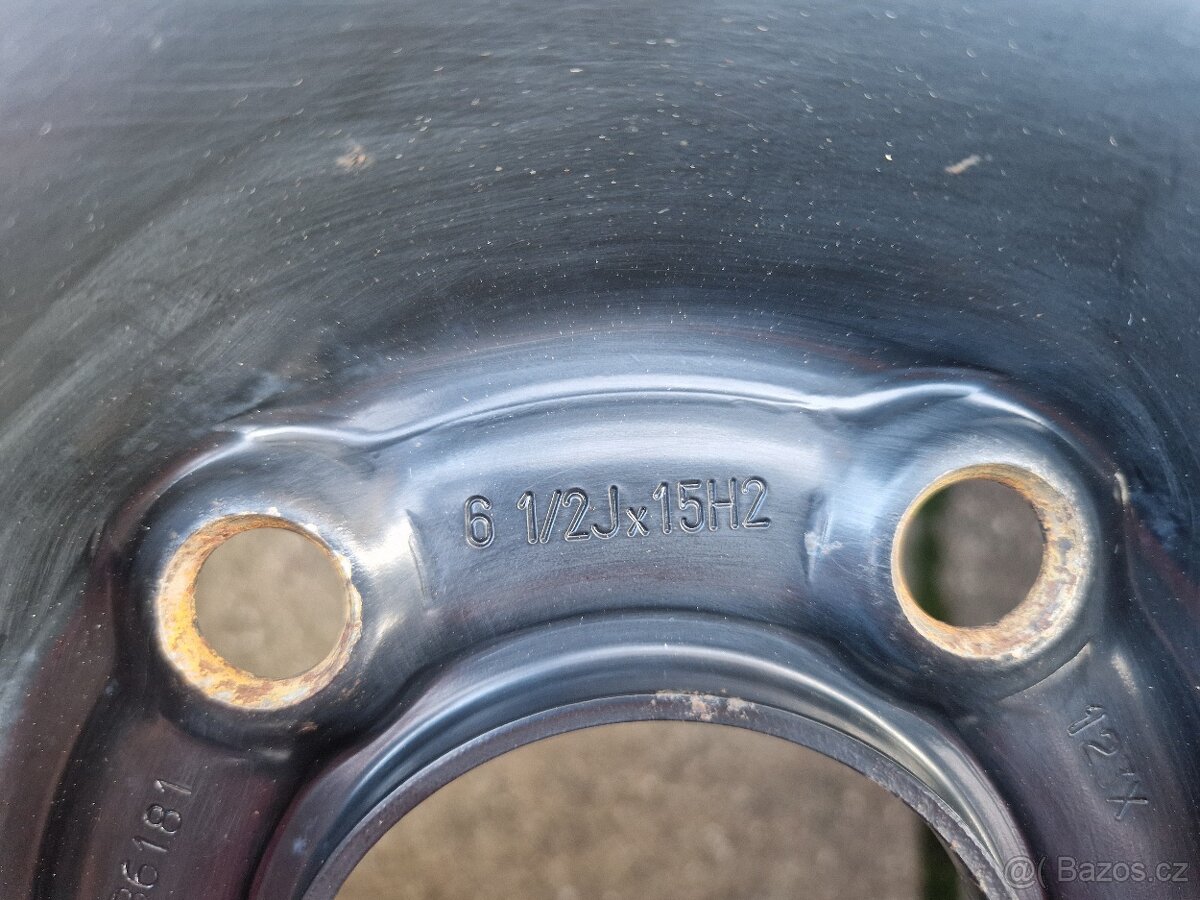 PEUGEOT,CITROEN-PLECHOVÉ DISKY 6,5JX15H2 ET42 SADA 4KUSY - 5
