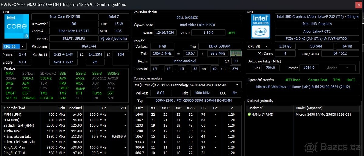 Notebook Dell Vostro 15 (3520) (VY12F) - 5