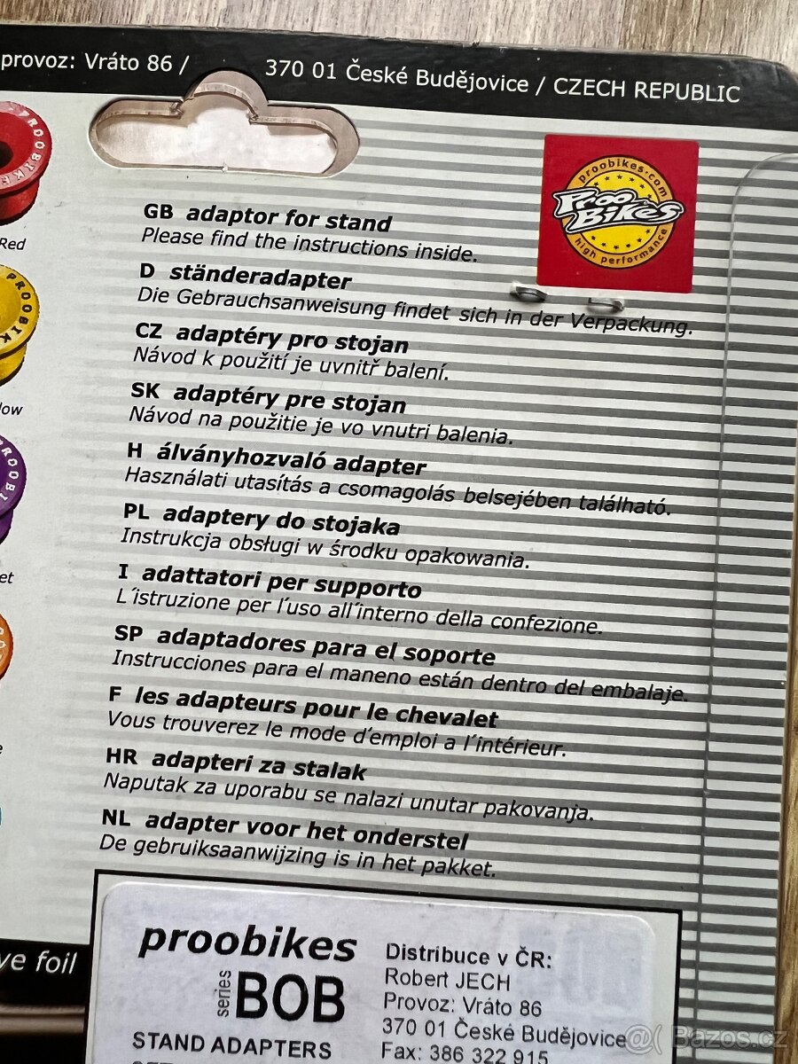 Padací protektory na motorku, adaptér na stojan - 5