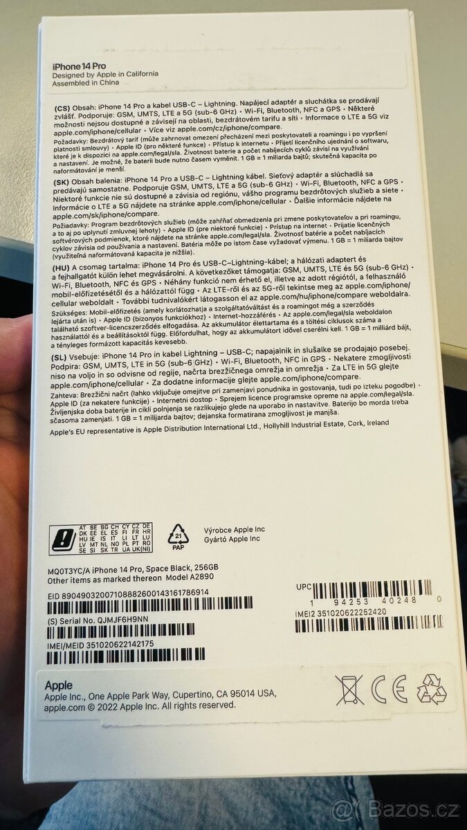 Prodám Iphone 14 Pro 256gb, space black - 5