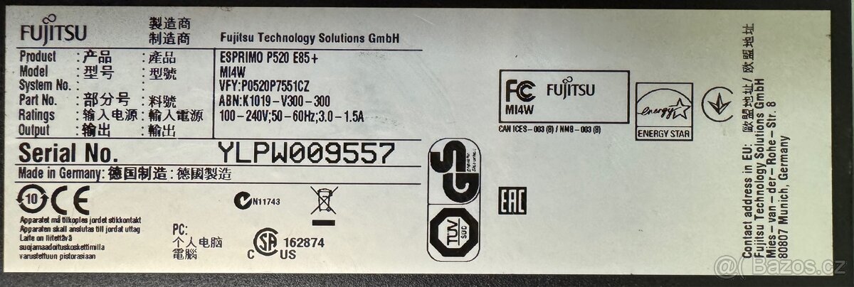 Stolní PC Fujitsu Esprimo P520 E85+ - 5