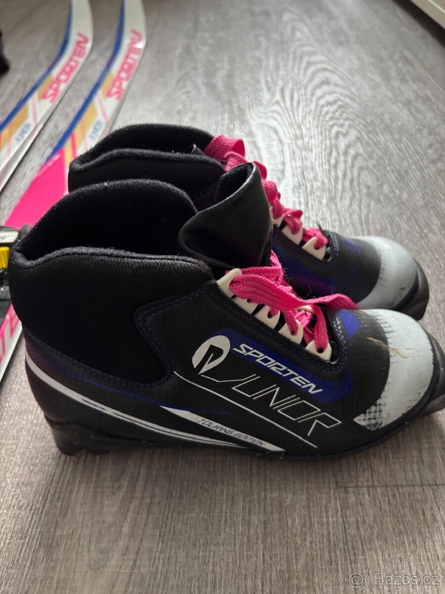 Běžky Sporten 150cm, boty EUR35, hůlky 110cm - 5