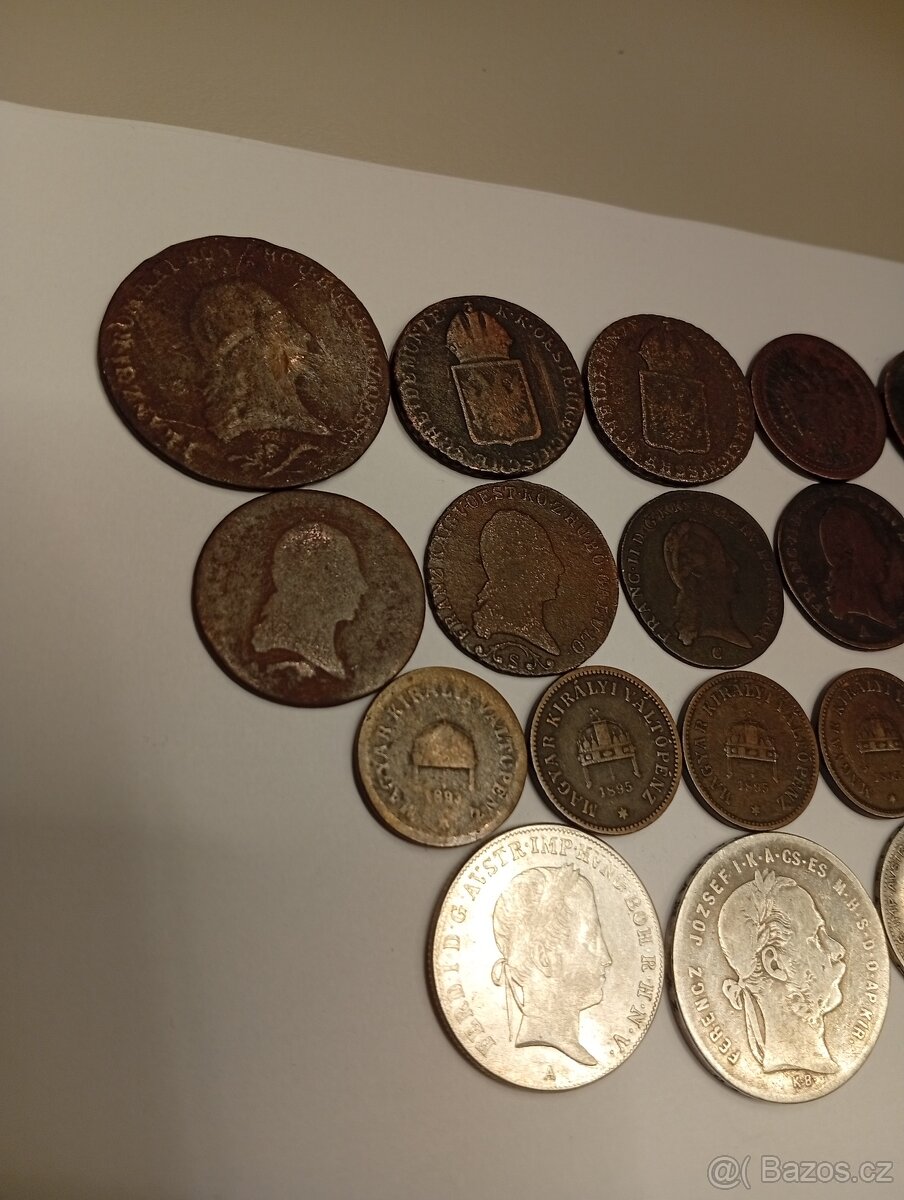 KONVOLUT MINCÍ RAKOUSKO UHERSKO. I STŘÍBRNÉ MINCE - 5