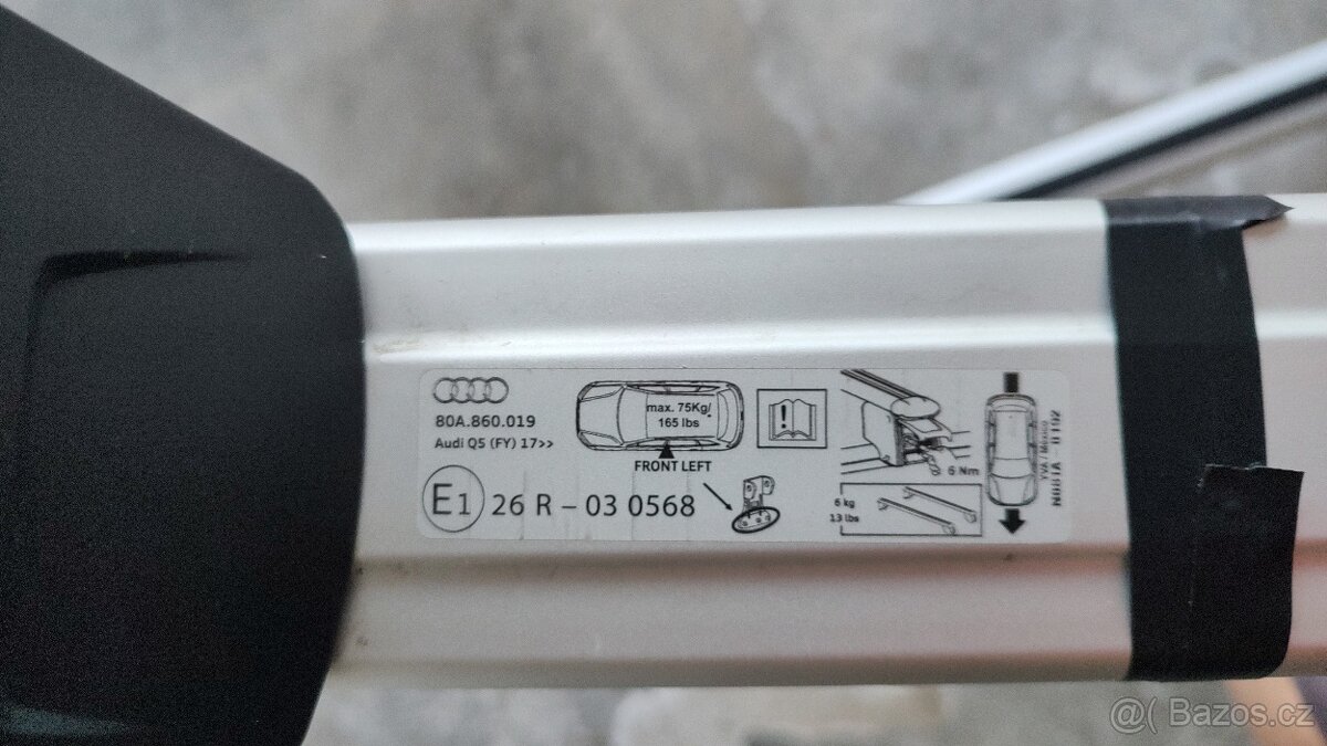 Originální příčníky Audi Q5 - 5