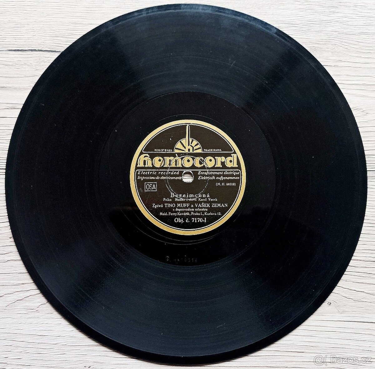 Sada 2 - 5 českých šelakových gramodesek 1930 - 1932 - 5