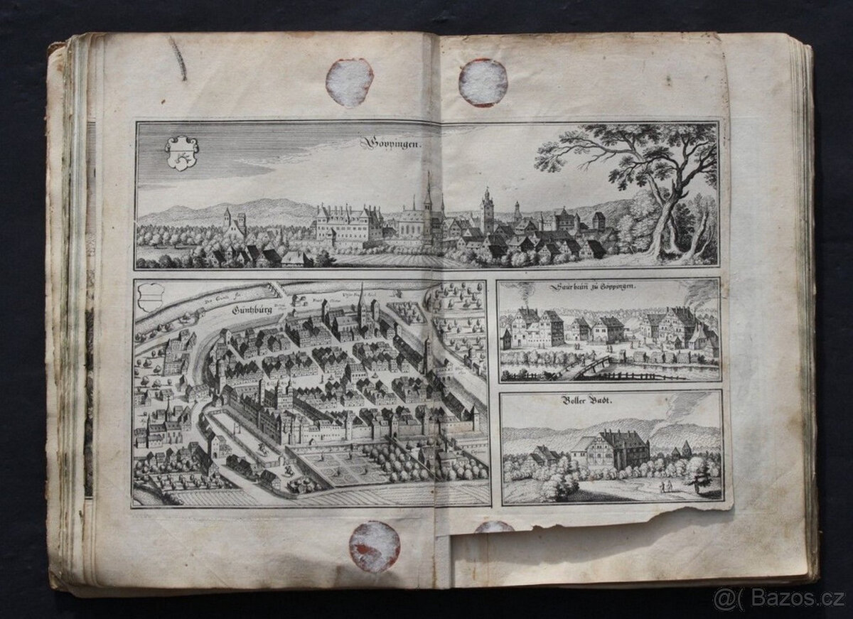 MERIAN, TOPOGRAPHIA Sueviae, SCHWABEN BADEN WÜRTTEMBERG, KUP - 5
