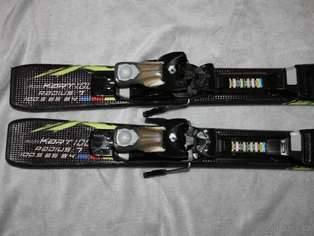 lyže Salomon Minicart 90 cm , lyžaky - 5