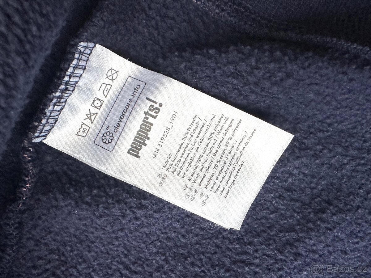 Bavlněná mikina s kapucí Pepperts, vel.146-152 - 5