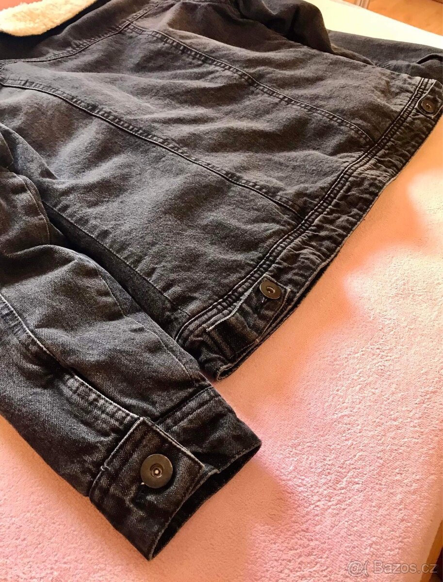 Džínová bunda s kožíškem - 5