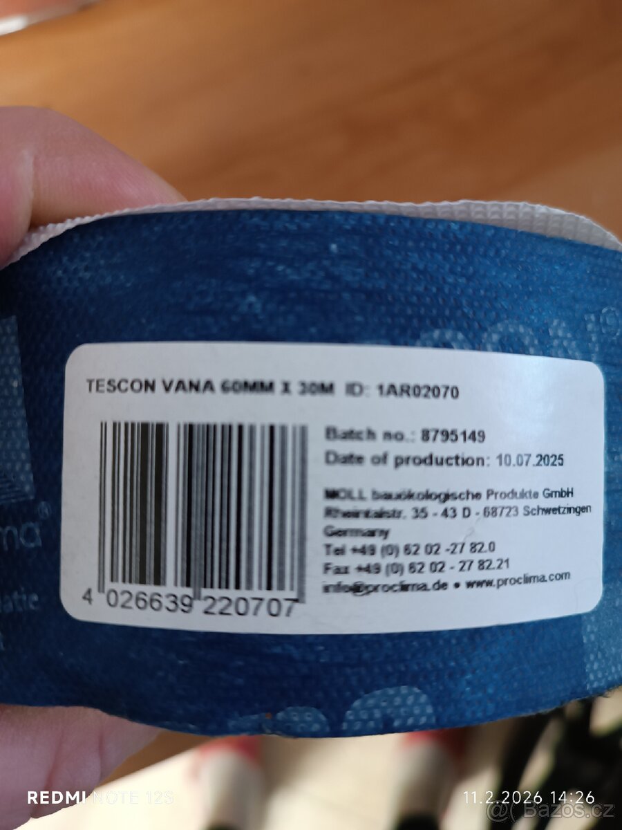 vzduchotěsná páska Pro Clima - TESCON VANA - 5