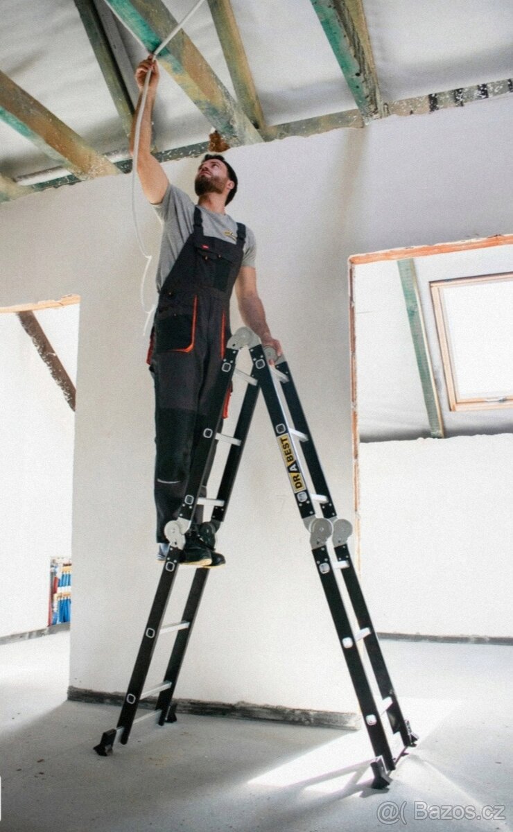 Univerzalni kloubovy rebrik s podlazkou 4v 1 - 5