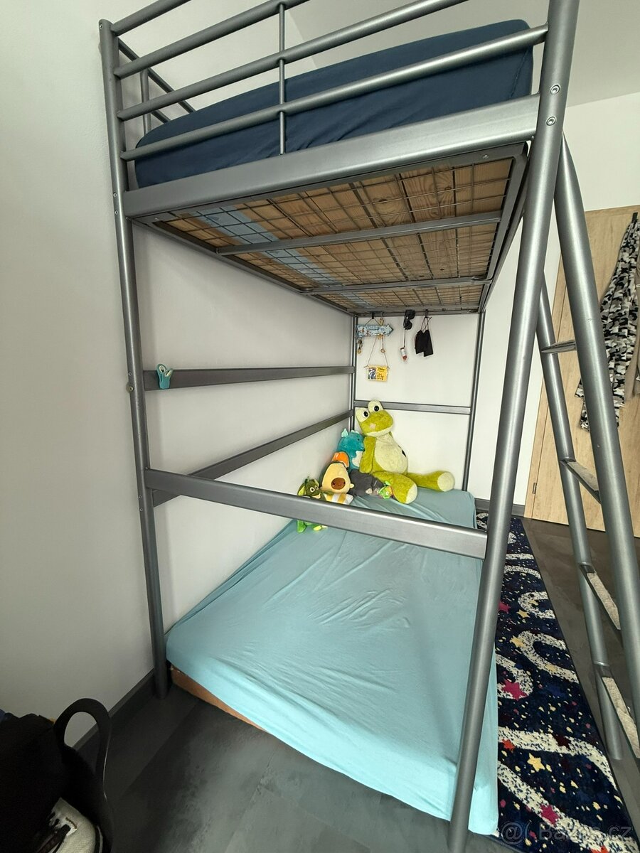 Dětská - patrová kovová postel - IKEA - 5