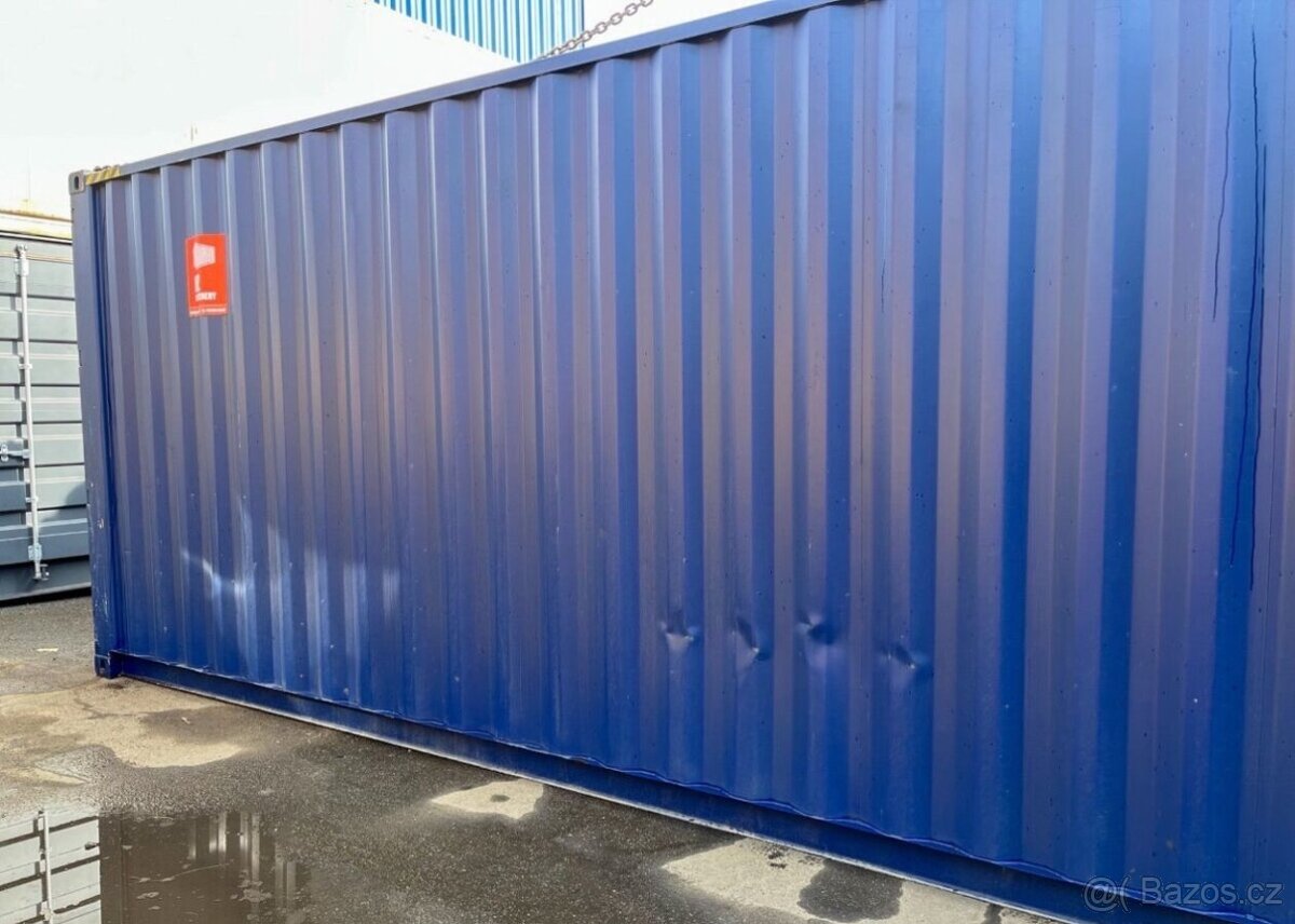 Lodní kontejner modrý 40HC DODÁNÍ ZDARMA - 5