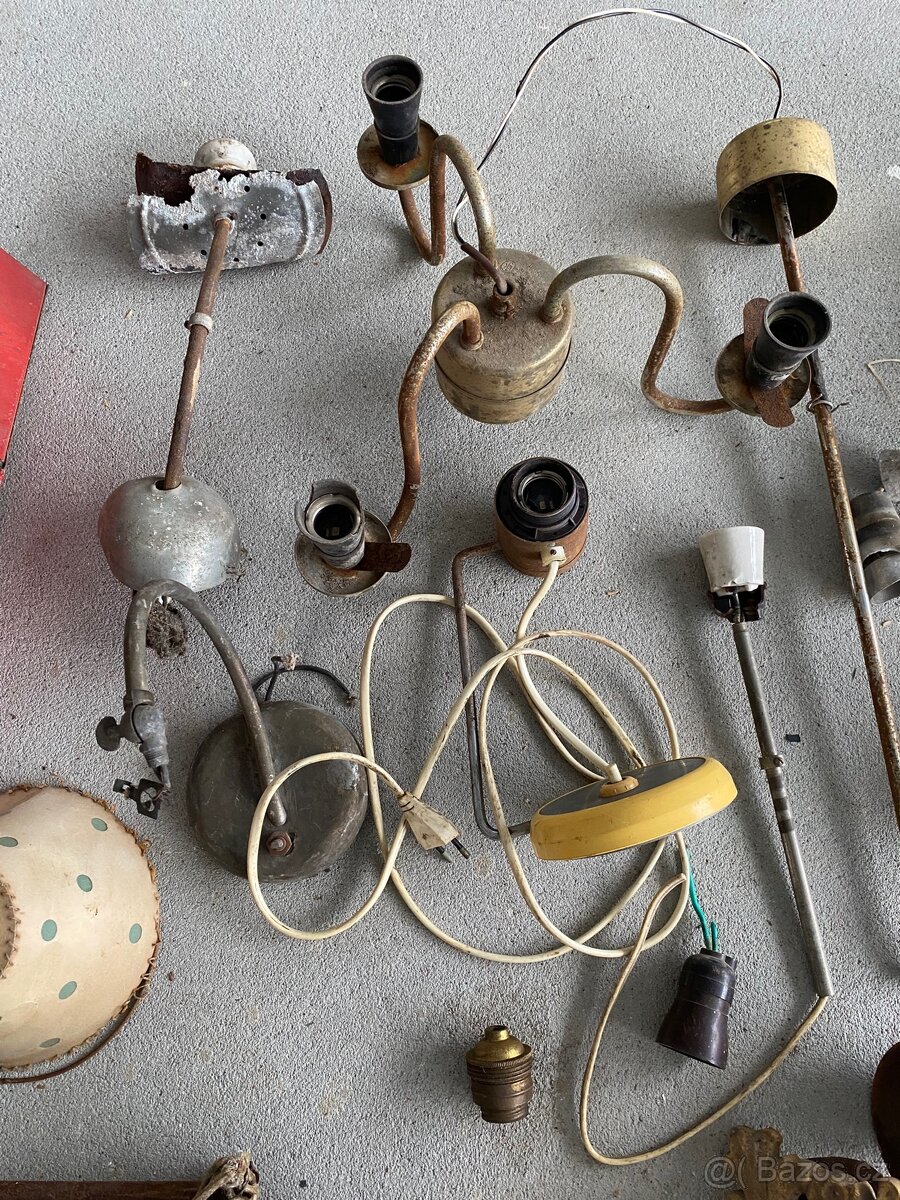 Starožitné lampy lustry torzo - 5