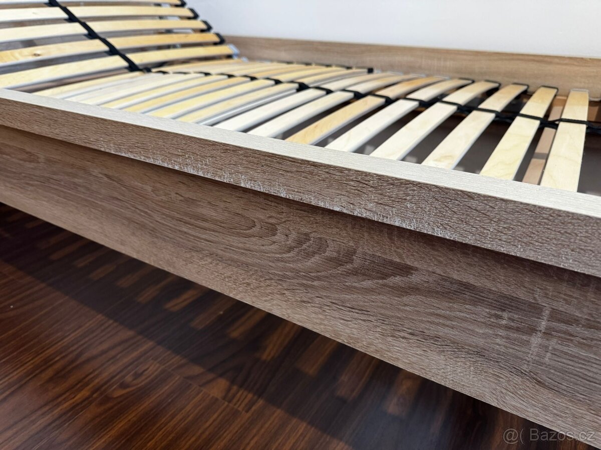 2x Postel 90x200 + rošty + matrace - 5