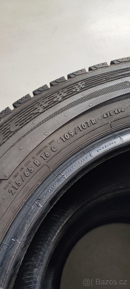 215/65/16C Matador Nordicca Van, DOT 4222, 7.8mm-6.8mm. - 5